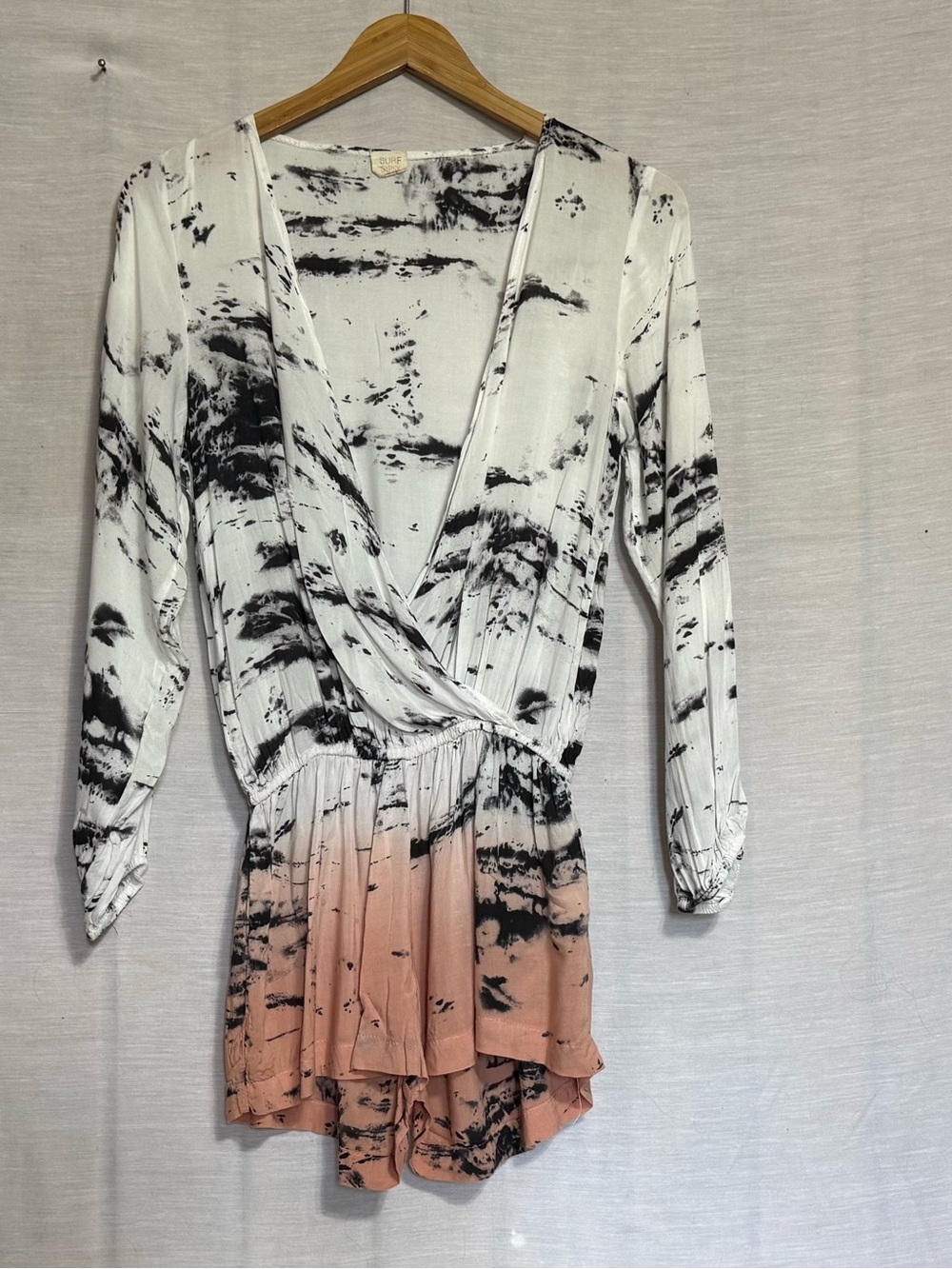Surf Gypsy Abstract Ombré Rayon Romper Small